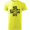 Zdravotné kríž veci - Klasické pánske tričko vyššej gramáže - 3XL ( Neonová žltá )