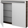 Dreja Dvojdverová zrkadlová skrinka AIR GA2OE 100 - D25 Teak