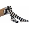 nadkolienky PAMELA MANN - over - With Paw Print - Black/White - PM1105