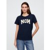 GAP Bavlnené tričko MOM Tmavomodrá XXS Tmavomodrá Tmavomodrá