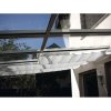 Slnečná plachta na lankové upínanie, bez lanka, PES 140 g/m², strieborno-sivá 2,75x0,96m