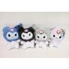 KUROMI HELLO KITTY PLYŠÁK plyšová hračka MÄKKÁ ŠEDÁ 24 cm