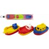 Teddies Loď/Lodičky do vody 3 ks plast 14 cm v sáčku