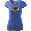Nemecká orlica a vlajka - Dámske tričko Pure - 2XL ( Svetlomodrá )
