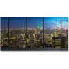 Foto-obraz fotografie na skle New York noc 100x50 cm