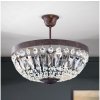 Orion Orion DL 7-487/3-Kriš. luster na tyči ARILA 3xE14/40W/230V pr.40 cm hnedá/patina OR0096 + záruka 3 roky zadarmo + záruka 3 roky zadarmo