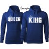 T-ričko Mikiny Jeho kráľovná Jej kráľ mikiny pre páry ( King a Queen ) Pánska veľkosť: 2XL, Dámska veľkosť: M