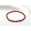 JOHAN, TAI PEI Korálkový náramok Emmy / 5 farebné varianty Farba: Červená