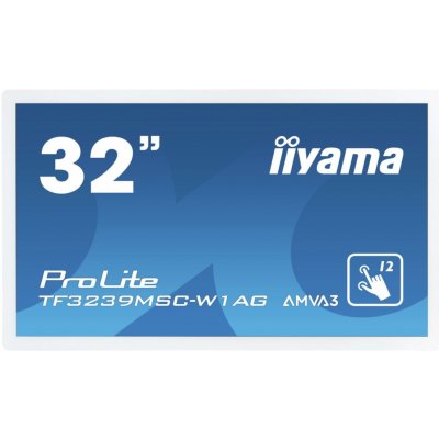 Iiyama ProLite TF3239MSC-W1AG - 80 cm (31,5 Zoll) - 1920 x 1080 pixelov - Full HD - LED - 8 ms - Biela
