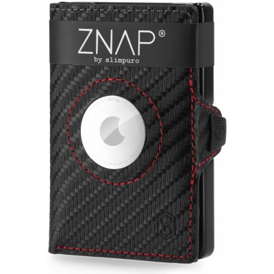 Slimpuro ZNAP Airtag Wallet, 8 kariet, priehradka na mince, 8,9 x 1,5 x 6,3 cm (Š x V x H), ochrana RFID (ZNAPAirCrbRac8)