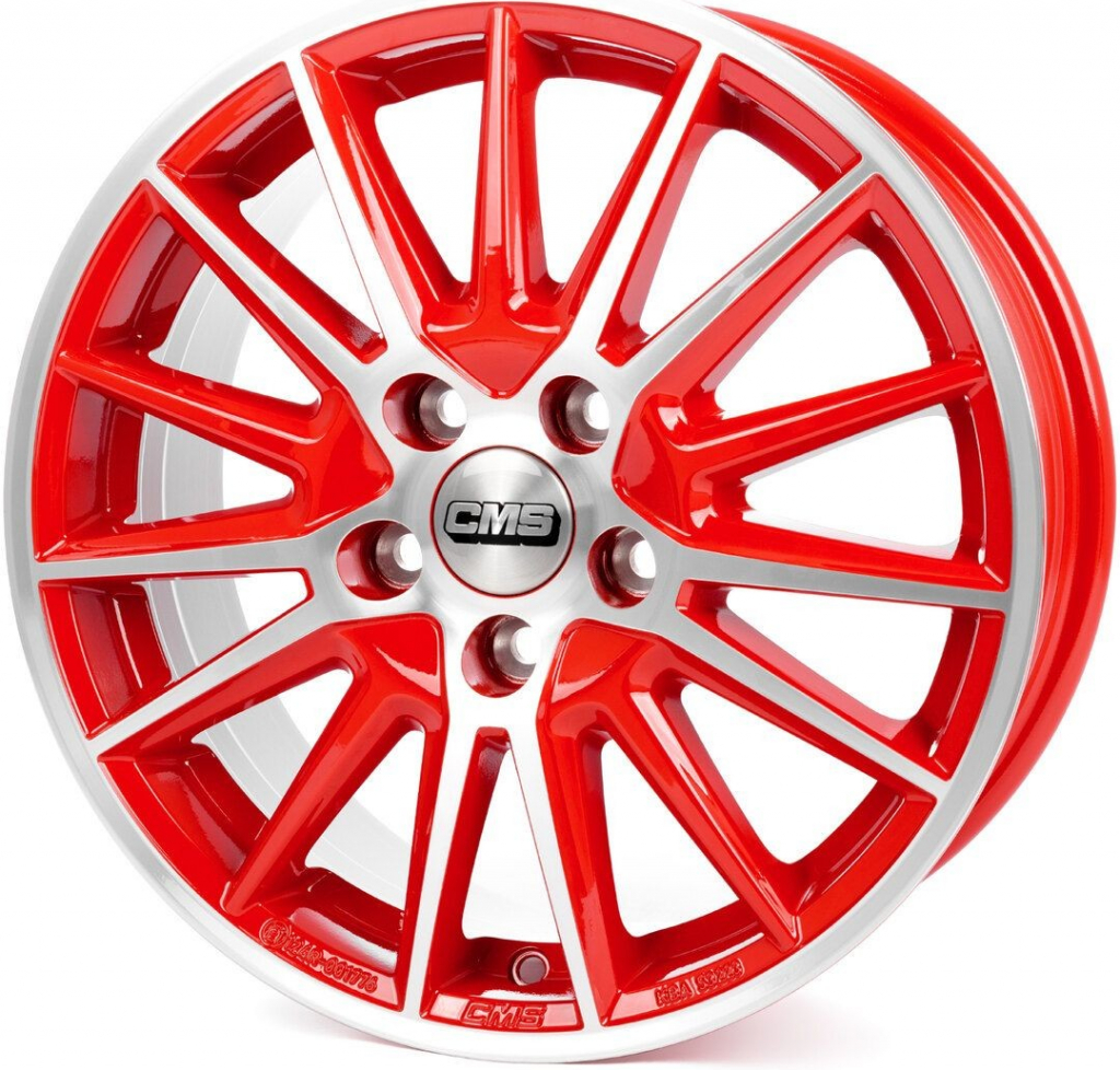 CMS C23 6x15 4x100 ET46 diamond red gloss