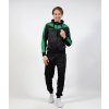 TUTA ROMA CON CAPPUCCIO POLARFLEECE NERO/VERDE Tg. XL