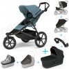 Set 7v1 Thule Urban Glide 3 Mid blue s magnetickou sponou + pláštenka + ochranná sieť + madlo + korbička Black + pláštenka + ochranná sieť na korbičku