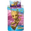 Jerry Fabrics Jerry Fabrics bavlna obliečky Groot I am Groot 140x200 70x90 - 140 × 200 cm - 70 x 90 cm