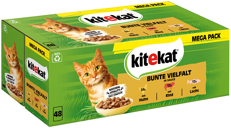 Kitekat pestrý výber v omáčke 96 x 85 g