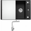 Blanco AXIA III 45 S antracit s excentrom + sklenená krájacia doska 523183 + Blanco MILA chróm 519414