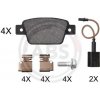 Sada brzdových platničiek kotúčovej brzdy A.B.S. ALL BRAKE SYSTEMS BV. 37928