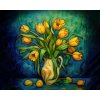 ZUTY Obrazy na stenu - Žlté tulipány postimpresionizmu Rámovanie: bez rámu a bez vypnutia plátna, Rozmer: 40x50 cm