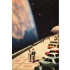 Plagát, Obraz - Space Promenade - Retro-Futuristic Collage Art, 61 × 91.5 cm