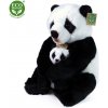 Plyšová panda s mláďaťom 27 cm ECO-FRIENDLY