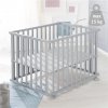 roba Foldable Playpen 70 x 100 2024 Taupe drevená ohrádka