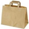 Papierová taška hnedá 32+16 x 27 cm [50 ks]