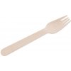 MagicHome Vidlička Woodline ECO Gastro, 160 mm, bal. 100 ks, 100% Natural