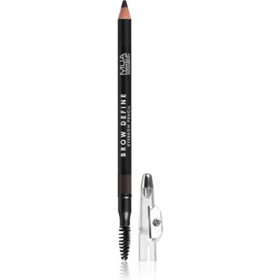 MUA Makeup Academy Brow Define dlhotrvajúca ceruzka na obočie s kefkou odtieň Dark Brown 1,2 g