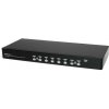 StarTech.com Sada 8 portov 1U KVM prepínača USB do stojana s OSD a káblami - KVM do stojana - VGA KVM prepínač - 8 portový KVM prepínač (SV831DUSBUK)