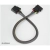AKASA - 4-pin molex - 30 cm prodlužovací kabel, Čierna