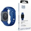 3mk Silicone Watch Strap pro Apple 38/40/41 mm Blue 5903108565585