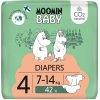 Moomin Baby 4 Eko maxi 7–14 kg 42 ks