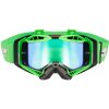 Motokrosové okuliare LS2 Aura Pro Black H-V Green irídiové sklo
