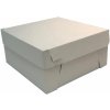 Krabica tortová 33x33x10cm kus Biela