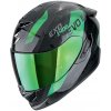 Prilba Scorpion EXO-1400 Evo II Carbon Air PLATTED Black Green Veľkosť: XL (61-62 cm)