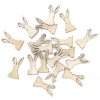 Nalepovacie dýhové ozdoby 2x4cm 18ks - zajace