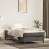 Box spring postel s matrací tmavě šedá 100x200 cm samet Šedá 3144316