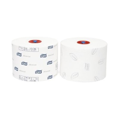 Tork mid-size toaletný papier celulóza+recykel / biela počet vrstiev - 2 šírka - 9,9 cm dĺžka kotúča - 100 m, 27ks/krt