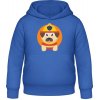 AWDis Detská Mikina s Kapucňu - Pes hasič - Blu reale - 12 - 13 Rokov - Detské