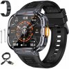 Inteligentné hodinky HK 10 ULTRA 3 Amoled 49 mm + PÁS + Ochranná fólia - ČIERNA
