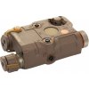 FMA FMA AN/PEQ15 LA-5 upgrade verzia (LED svietidlo, červený / IR laser) - Piesková