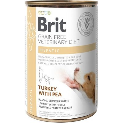 Brit Veterinary Diets GF dog Hepatic 400 g konzerva