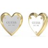 Guess Srdiečkové bicolor náušnice All You Need Is Love JUBE04209JWYGRHT/U