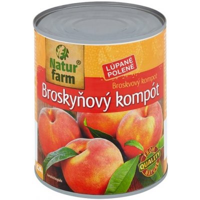 Natur Farm Broskyňový kompót 820 g