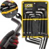 JCB JCB Súprava imbusových kľúčov 6 ks, L-typ, 12–24 mm, Cr-V, v držiaku