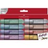 FABER-CASTELL zvýrazňovač Textliner 1546 Metallic - 4 ks