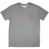 Tričko Korn - Mini Red Logo, Unisex,Šedá,L