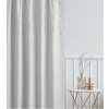 Luxusný biely záves so strieborným vzorom 140x250 cm