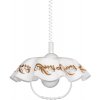PREZENT 74197 A02 LYRA ACRYL 1xE27/60W,WHITE/GOLD,PENDANT
