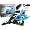 Lean Toys Lietadlo Fighter R/C – zeleno-modré